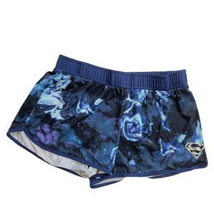 Supergirl Galaxy Dolphin Shorts L Galaxy Tie-Dye Space Blue Athletic Activewear
